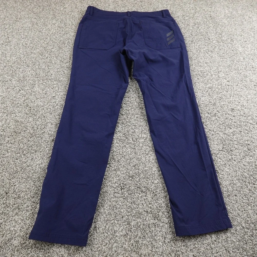 Adidas Pants Mens‎ 32X32 Blue Chino Trouser Tech Performance Golf Stretch Active